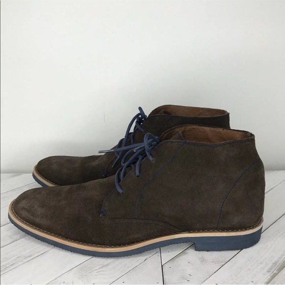 JD FISK Mens Fredrick Brown Suede CHUKKA Desert lace up Ankle Boots Size 12 - Picture 4 of 9